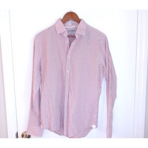 Express Plaid Dress Shirt Slim Fit Long Sleeve‎ Button Down Mens Size M /#5304